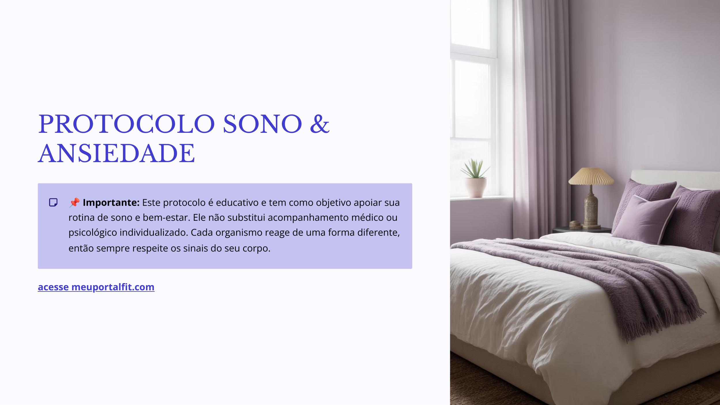 Protocolo Sono e Ansiedade